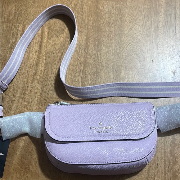 Kate Spade pebbled leather violet belt bag